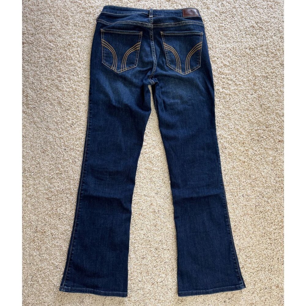 Hollister Mid-Rise Dark Wash Boot Jeans 28